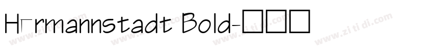 Hermannstadt Bold字体转换